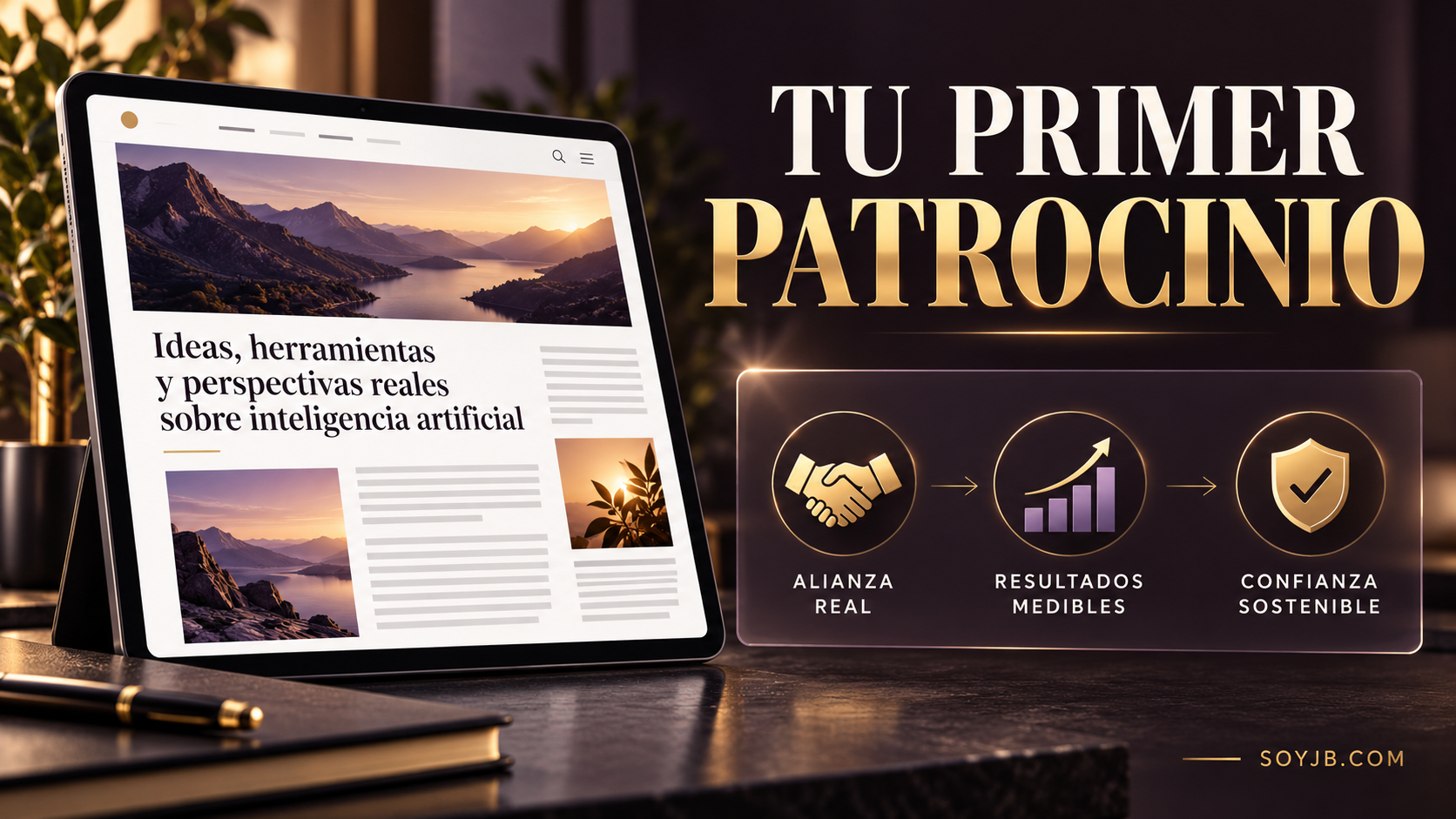 Cómo vender el primer patrocinio de un blog de IA sin inventar métricas