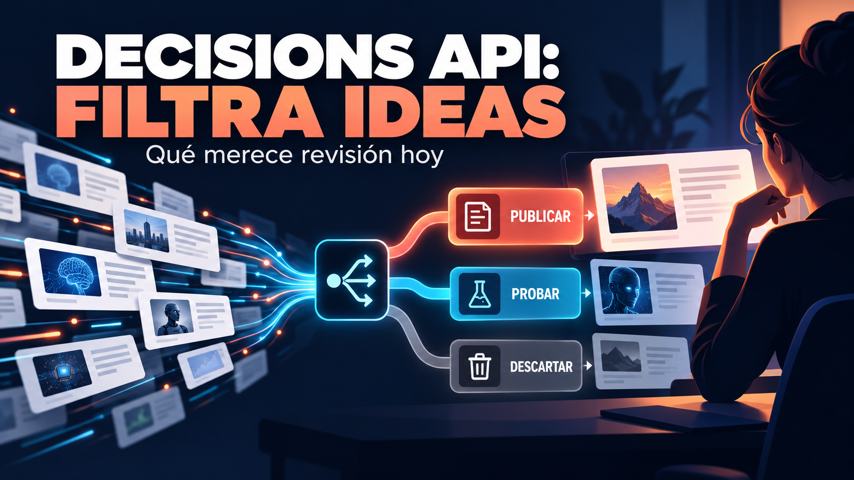 Decisions API ya es general: filtra noticias de IA sin publicar a ciegas