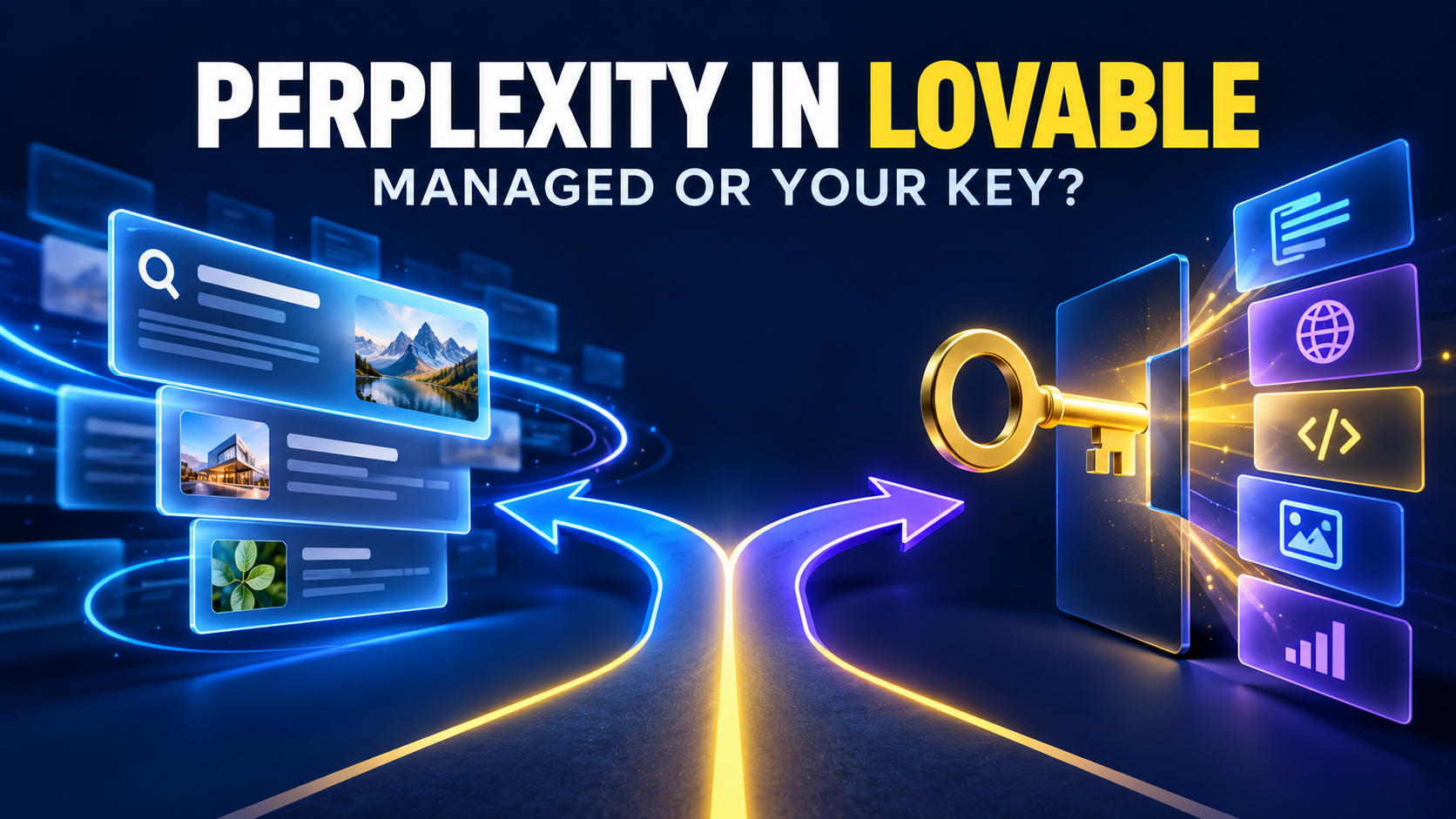 Perplexity in Lovable: managed connection or your own API key?