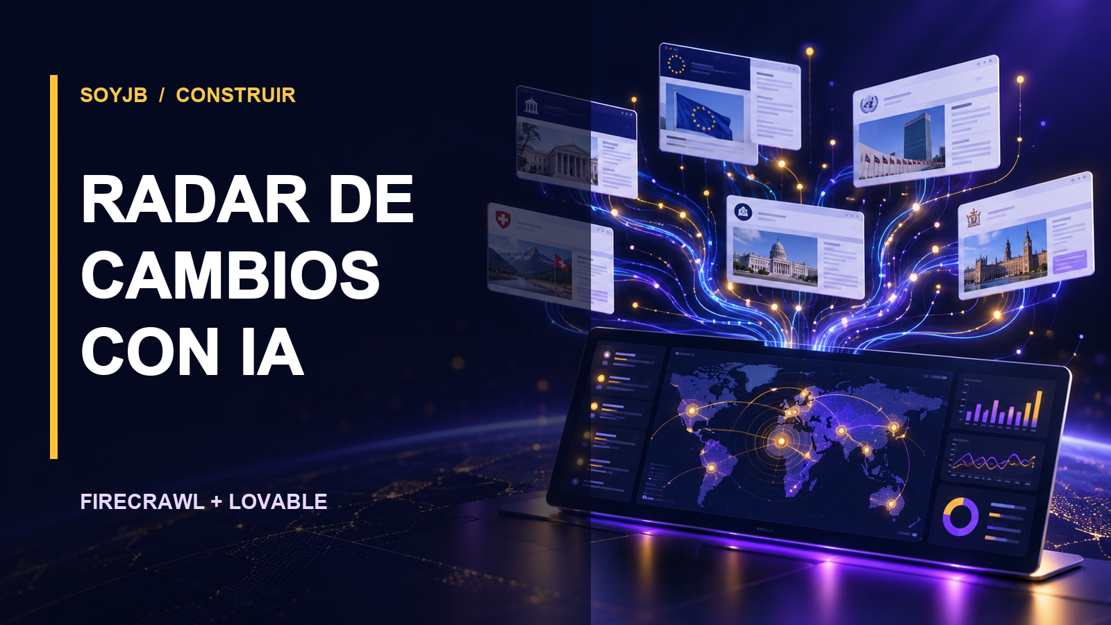 Cómo crear en Lovable un radar de cambios con Firecrawl