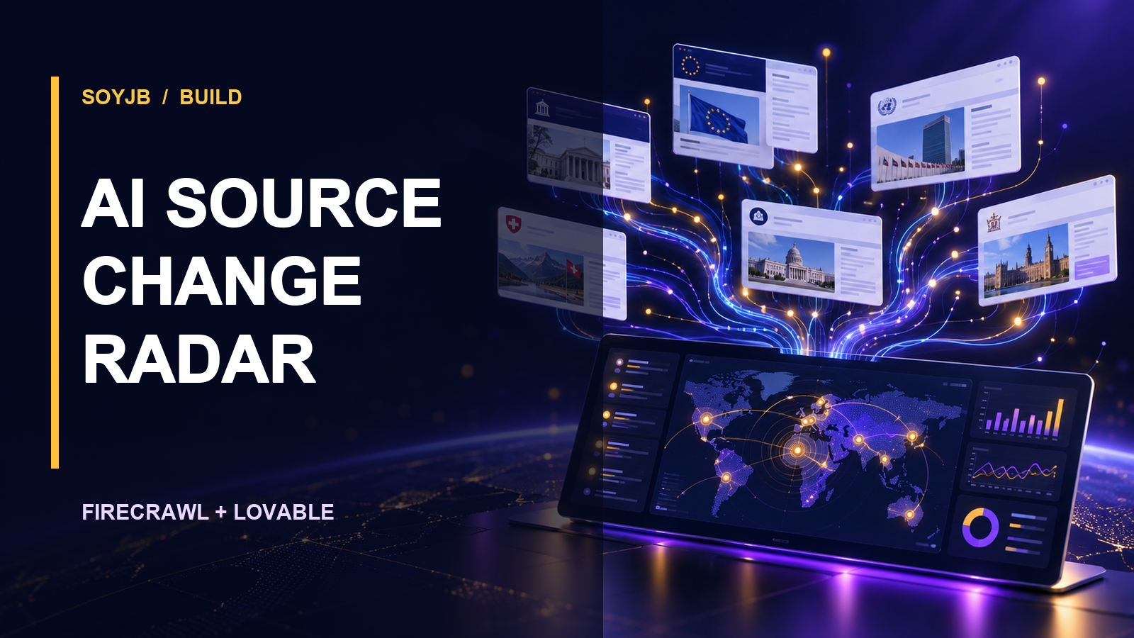Build a source-change radar in Lovable with Firecrawl